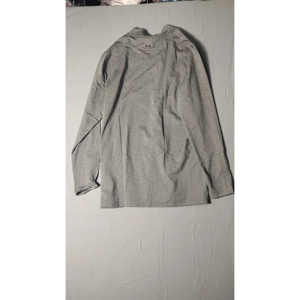 Under Armour ColdGear Men Shirt XL Gray NEW Mock Neck Fitted 1345703